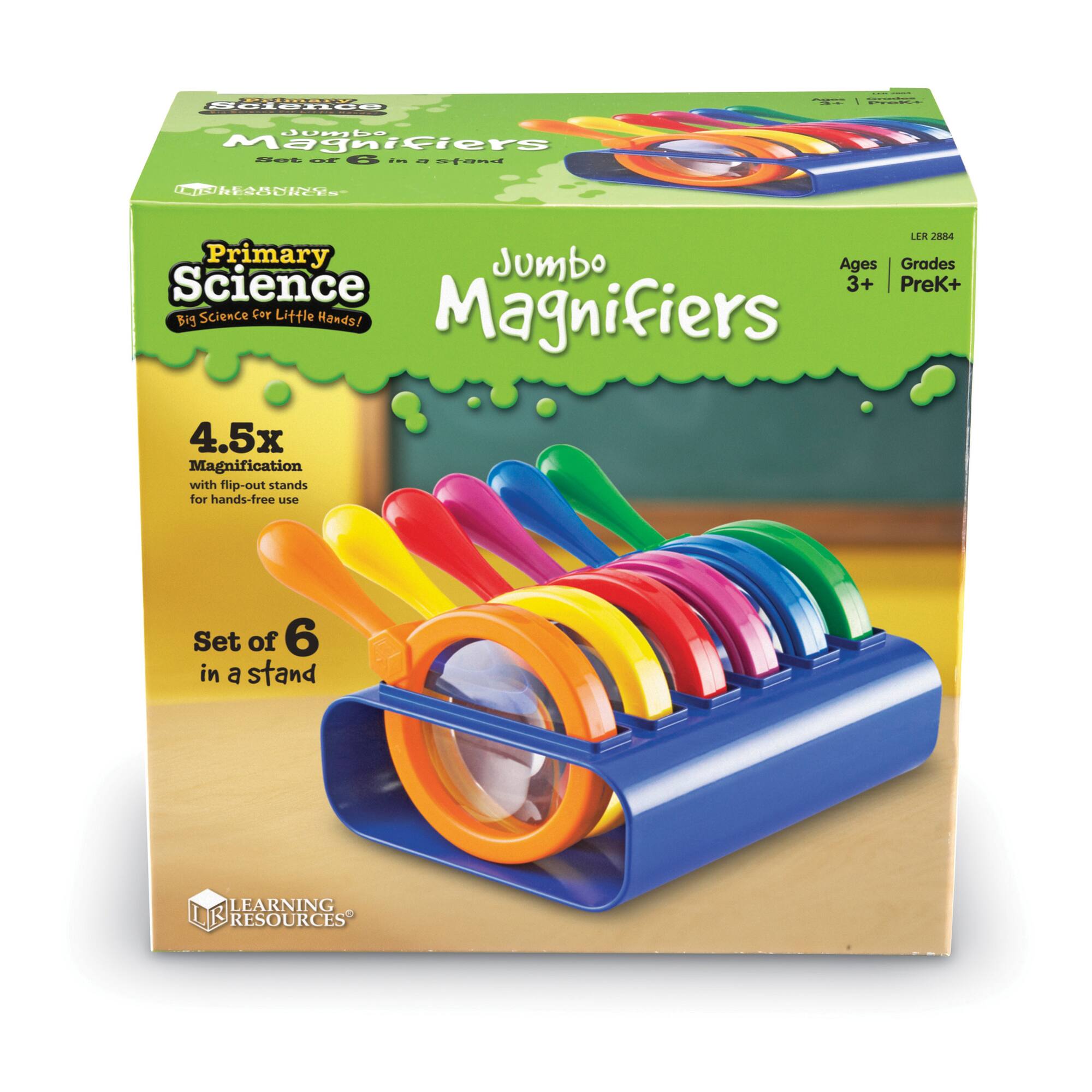 Primary Science Jumbo Magnifiers, Set of 6